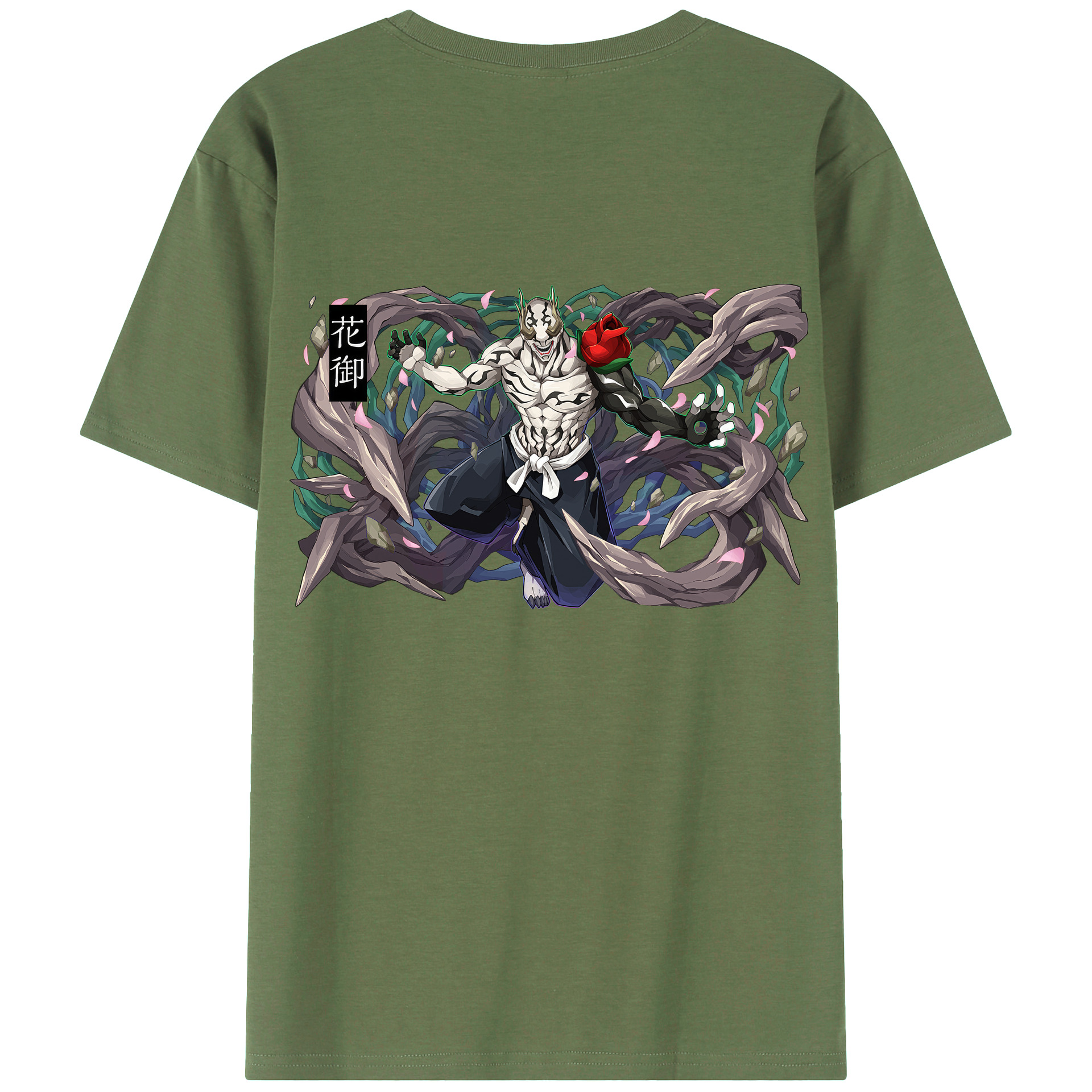 （画像用） 呪術廻戦 Jujutsu Kaisen 綿100％ メンズ半袖Tシャツ（バックプリント） 通気性